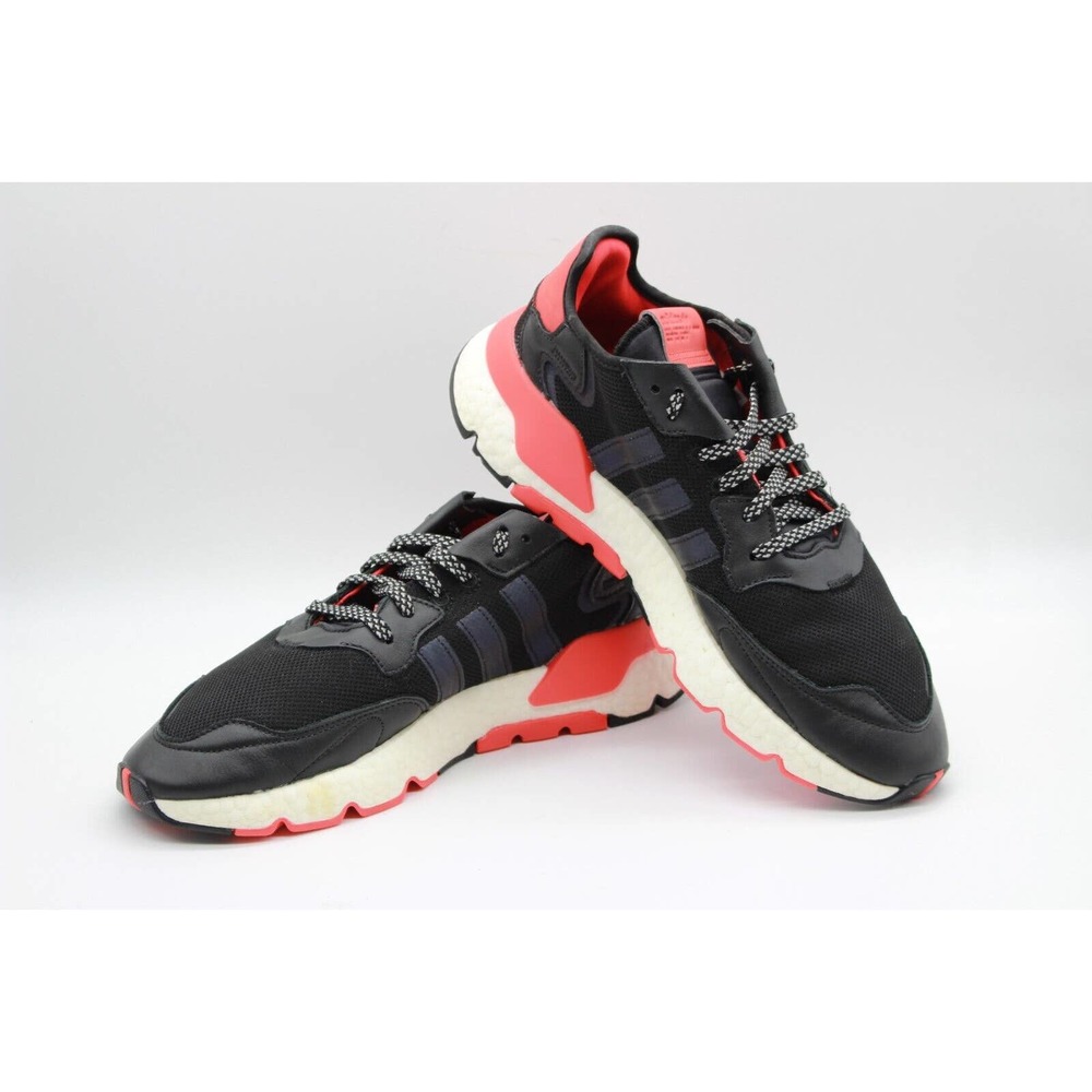 Adidas Mens Nite Jogger Black Running Walking Sneakers EG6750 Size 9.5
